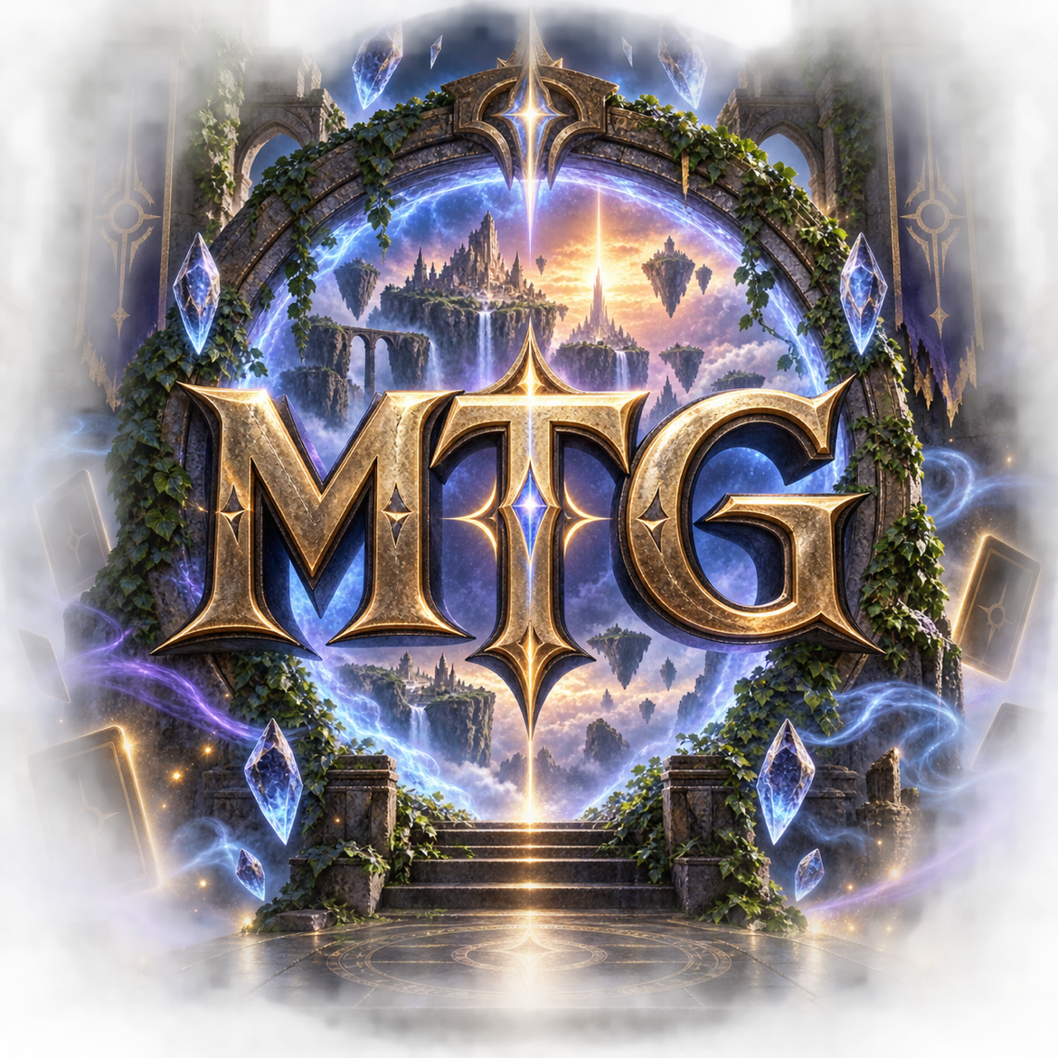 Original holographic card art representing Magic: The Gathering